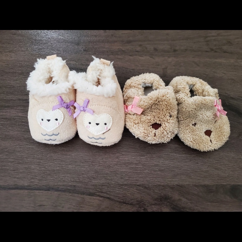 Newborn Slippers/Booties, Like New